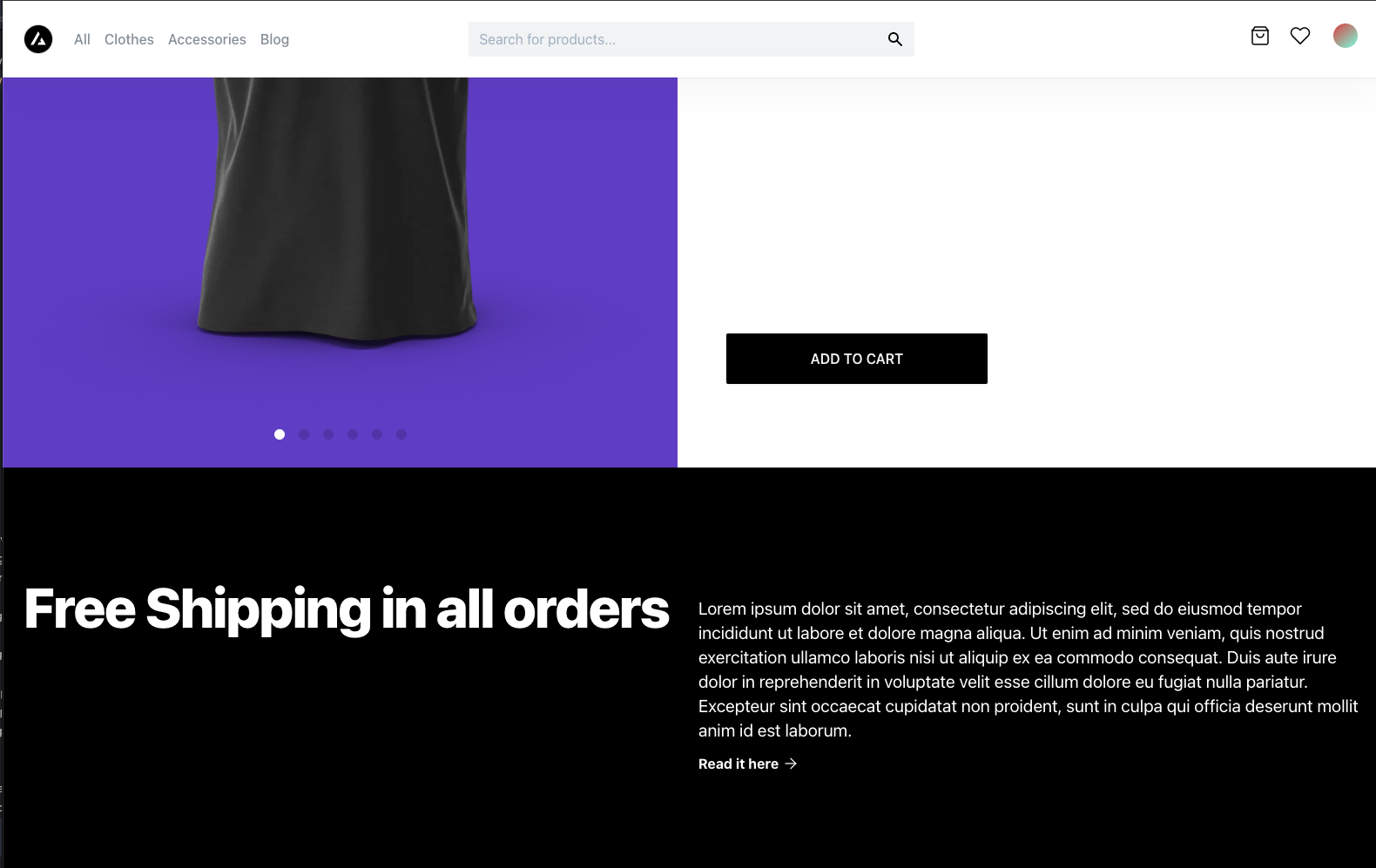 New content block on product page